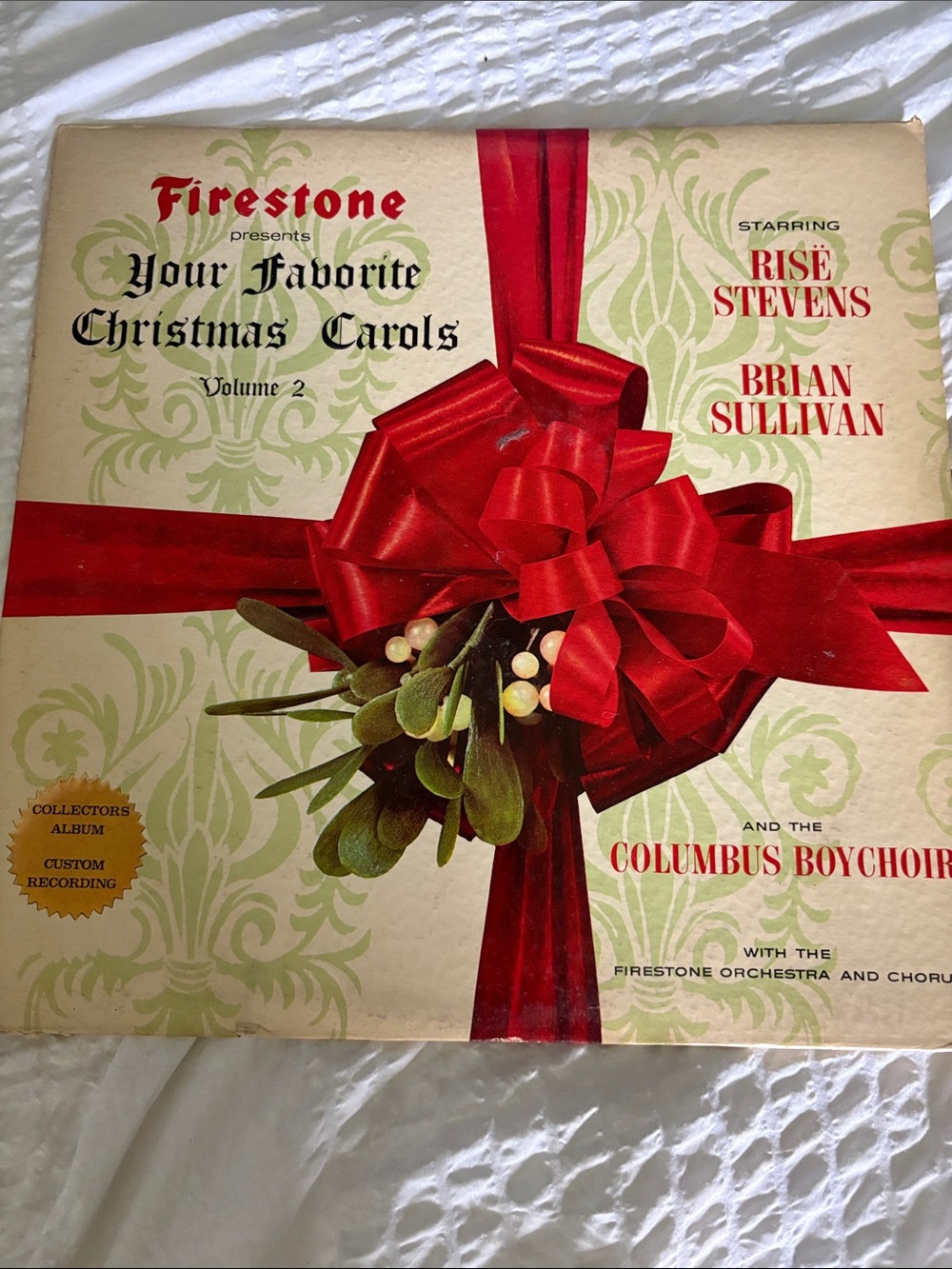 Your Favorite Christmas Carols Vinyl Album – Red Ribbon Cover 1963